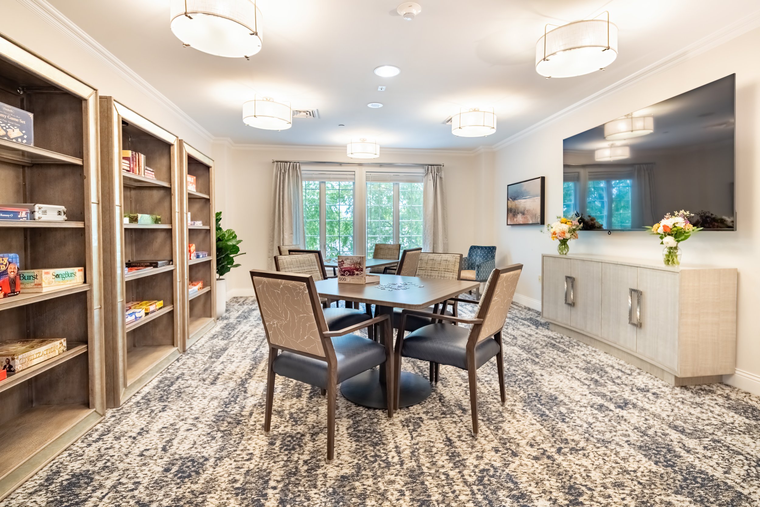 HeartLands Senior Living at Ellicott City Game Room